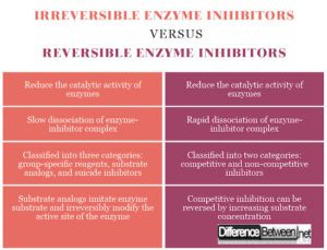 Differences Between Irreversible Enzyme Inhibitors and Reversible ...